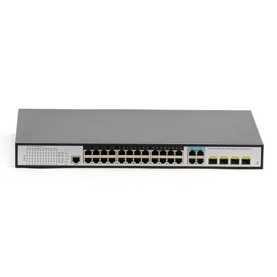 POE სვიჩი 24*100/1000Mbps - არამართვადი (გიგაბიტიანი)